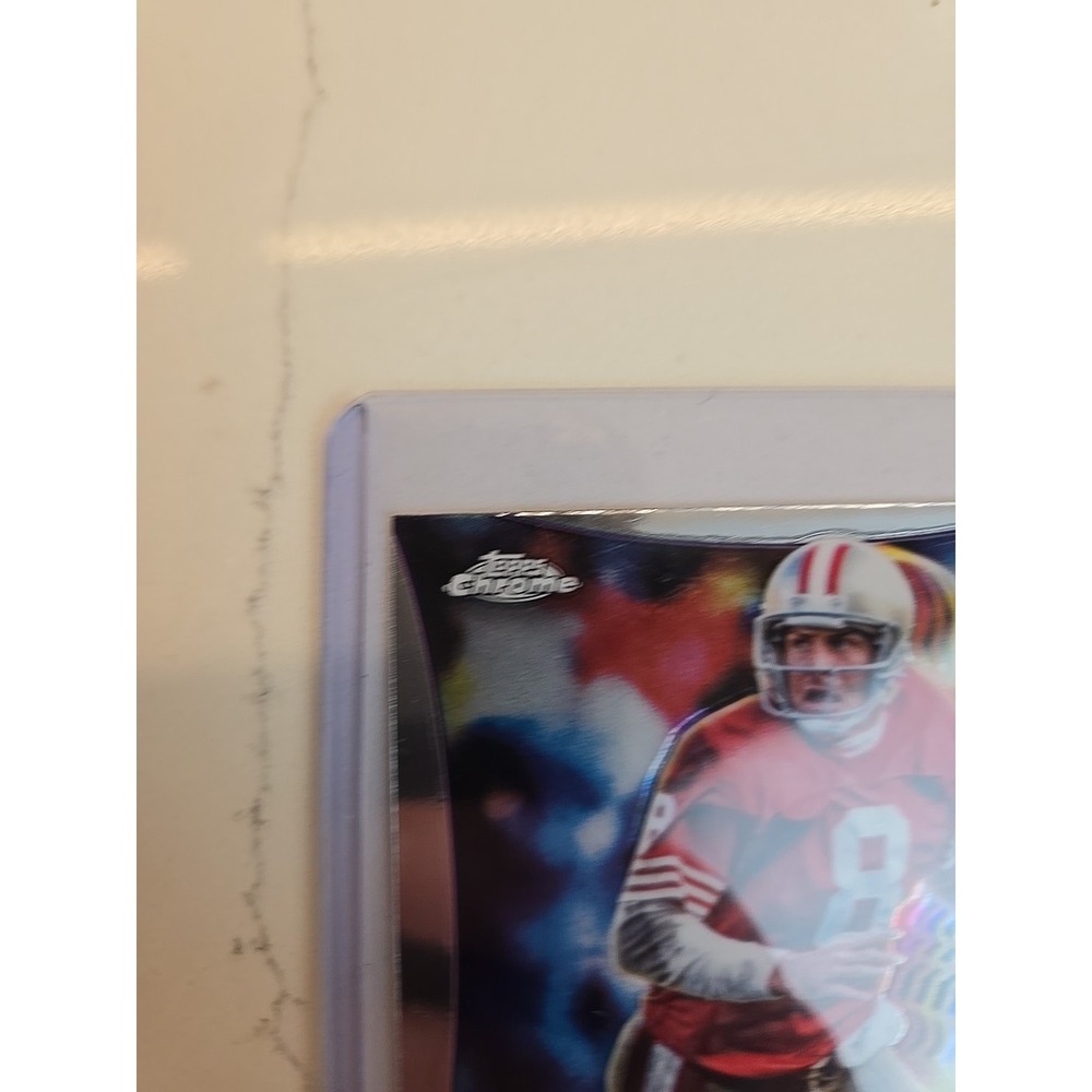 2024 Topps Chrome Legends of the Gridiron Steve Young #LOG-24 Orange Ref‎ /25 - Picture 5 of 10